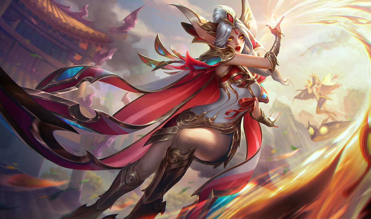 Xayah Fênix Corajosa de Prestígio