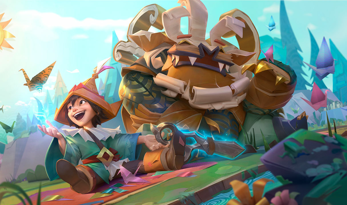 Nunu et Willump origami